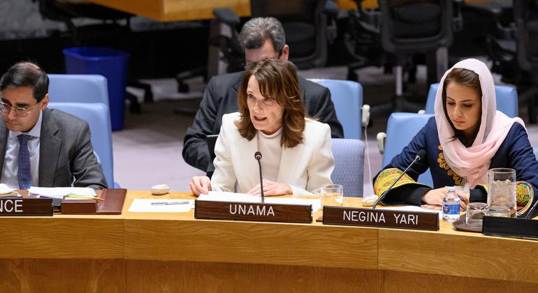 Жоржет Ганьон в Совете Безопасности. (Архив)